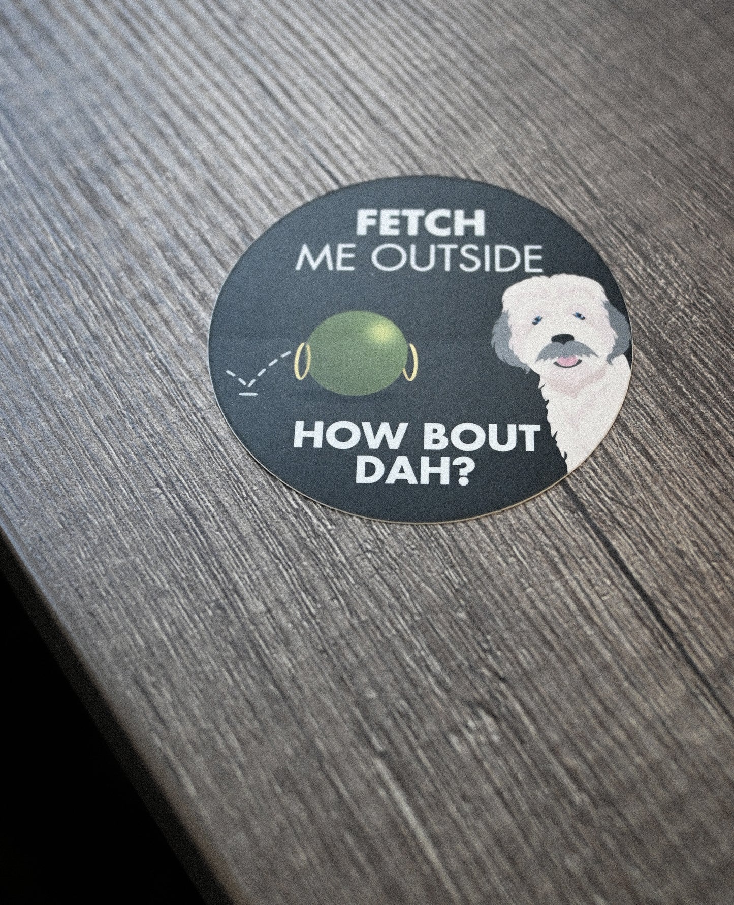 Fetch Me Outside Sticker