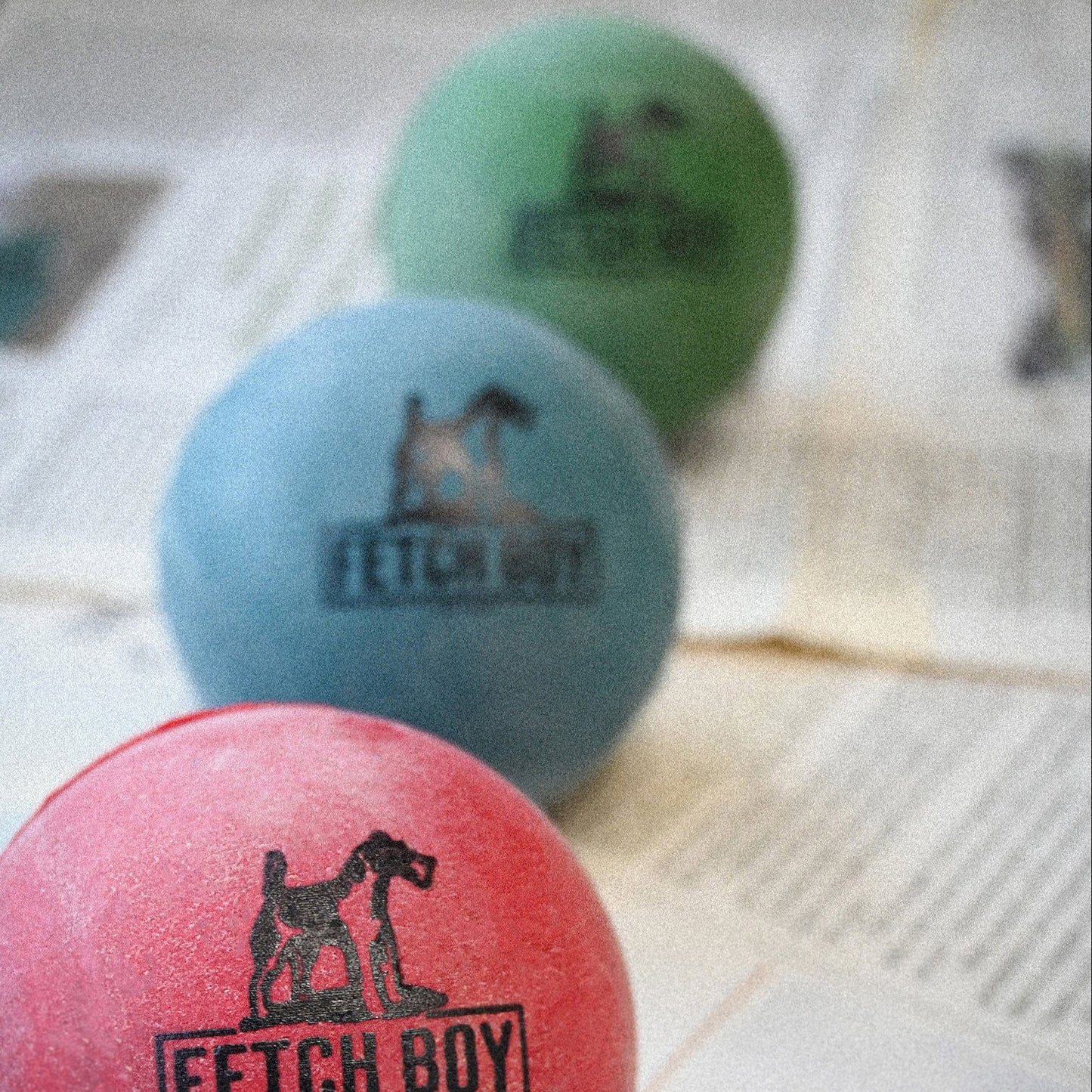 The O.G. Of Bounce Fetch Boy Rubber Dog Toy Ball, Made in USA, 2.5 inches, 3 Pack