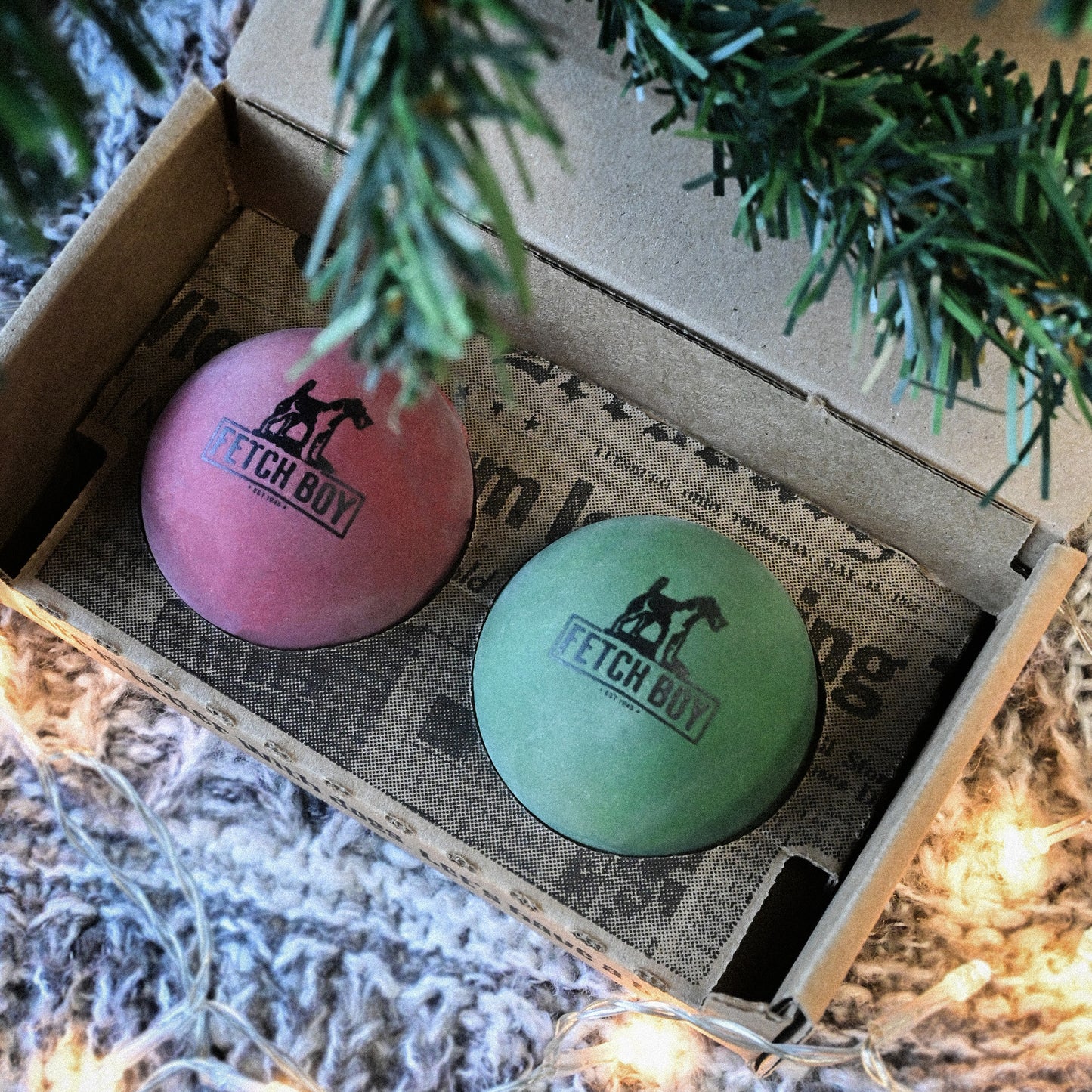 The O.G. of Bounce Fetch Boy Christmas Dog Ball Holiday 2-Pack