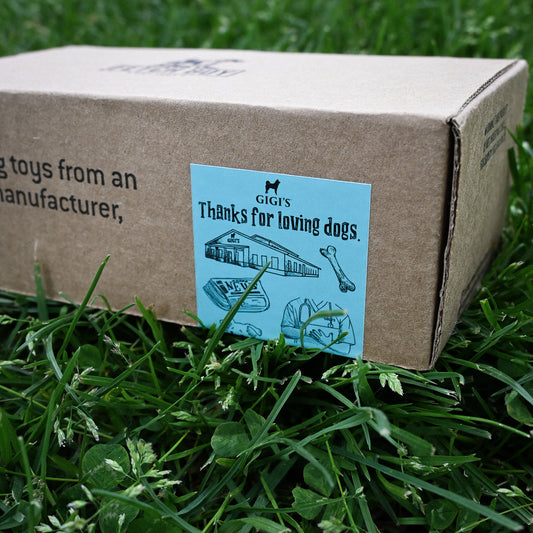 Gigi's x The O.G. of Bounce Fetch Boy Solid Rubber Dog Toy Ball 2 Pack