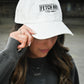 Fetch Boy Classic Baseball Dad Hat in Vintage White.