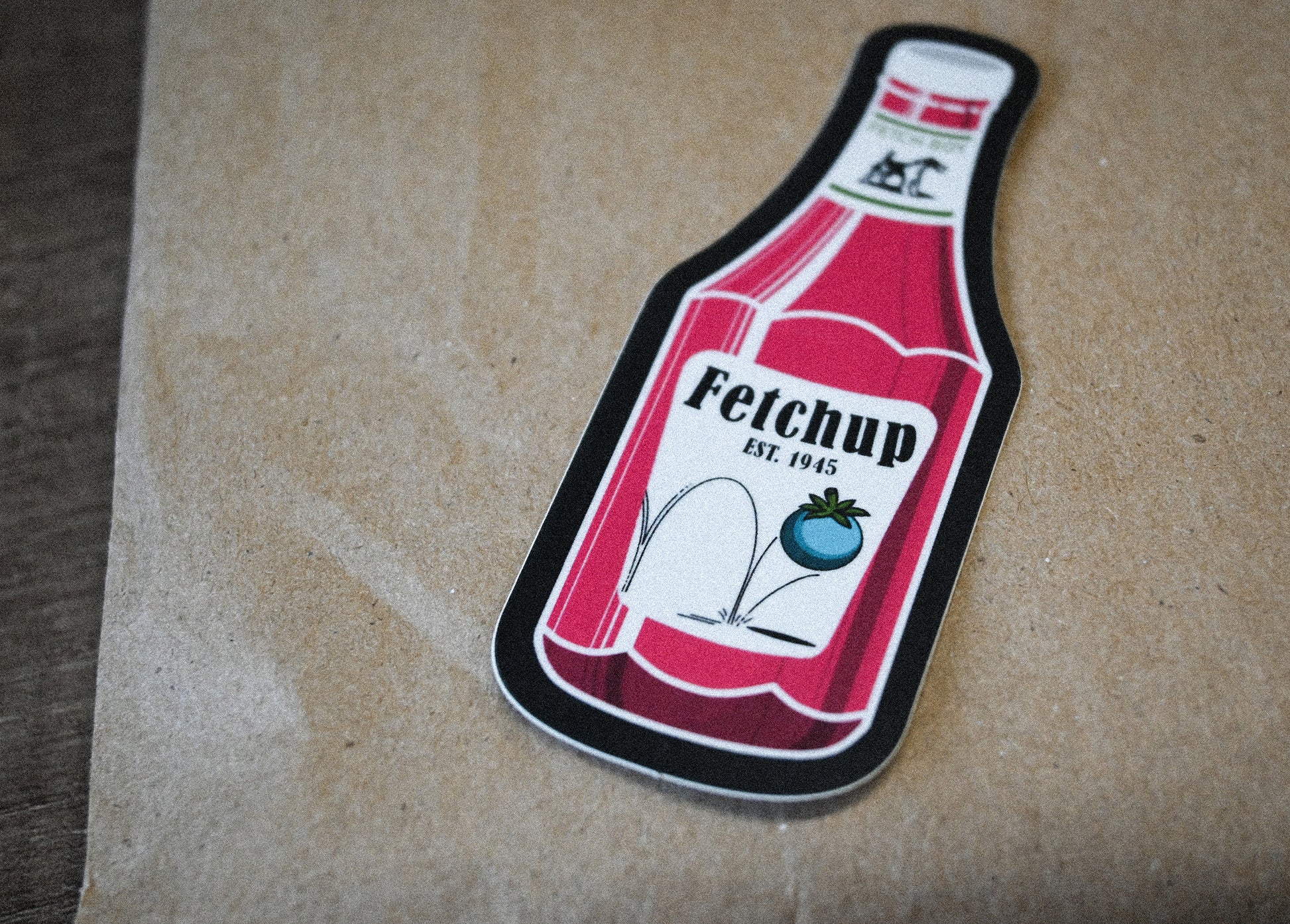 Fetch Boy Funny Fetchup Matte Sticker Ketchup Bottle