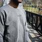 Fetch Boy Unisex Heavyweight Crewneck Sweatshirt in Steel Gray.